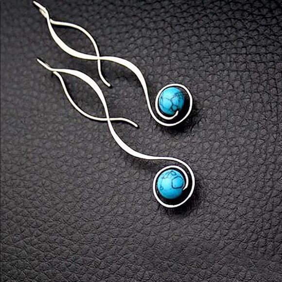 Turquoise Pierced Earrings NWT  - Picture 2 of 4